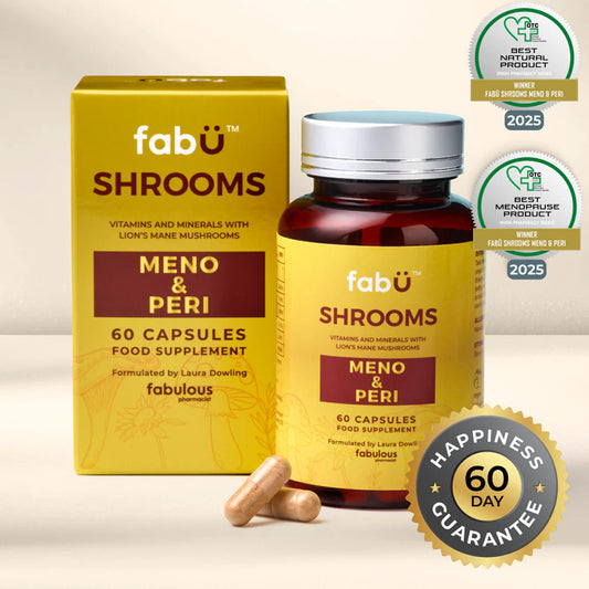FabU Shrooms Meno & Peri 60 Capsules - Menopause & Perimenopause Relief